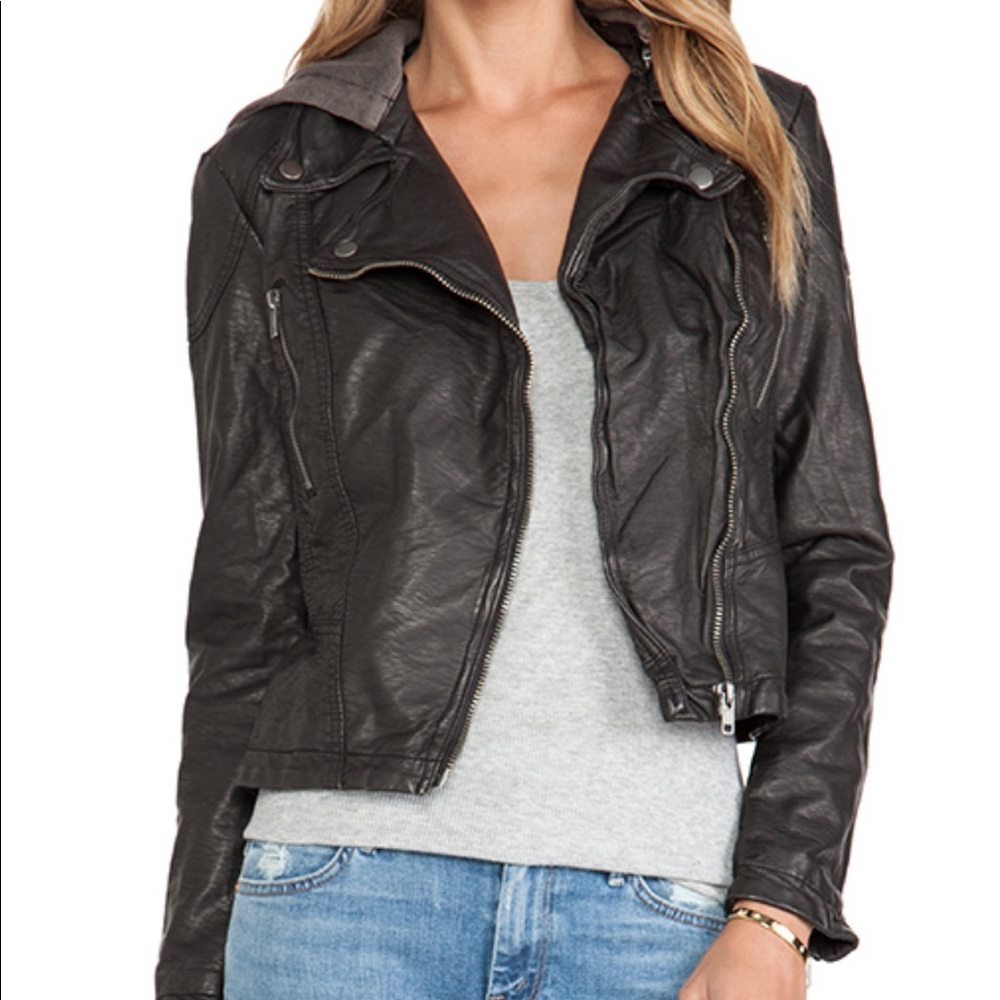 Vegan leather jacket